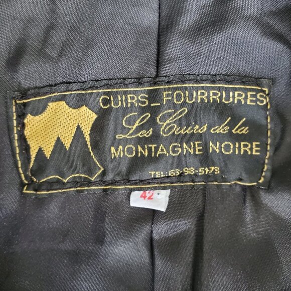 Cuirs Fourrures Genuine Leather Shorts Black Made in France Size 42 - Picture 8 of 16